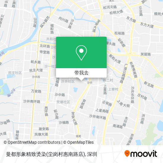 曼都形象精致烫染(坣岗村惠南路店)地图