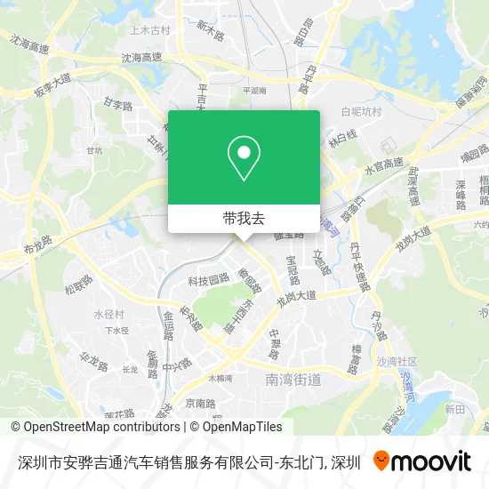 深圳市安骅吉通汽车销售服务有限公司-东北门地图