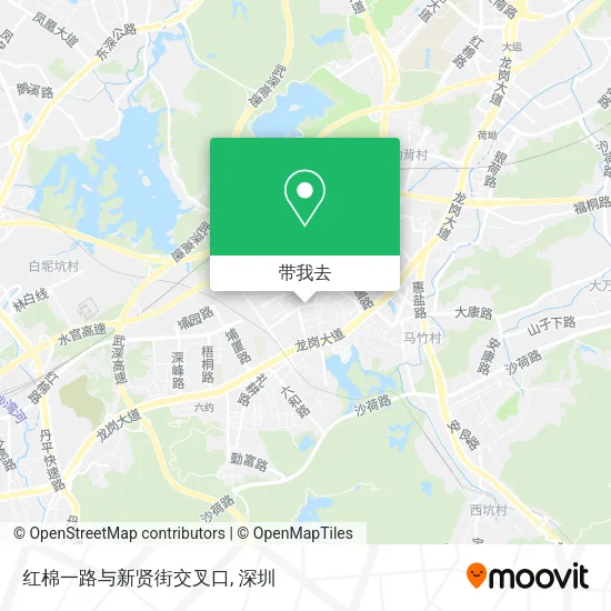 红棉一路与新贤街交叉口地图