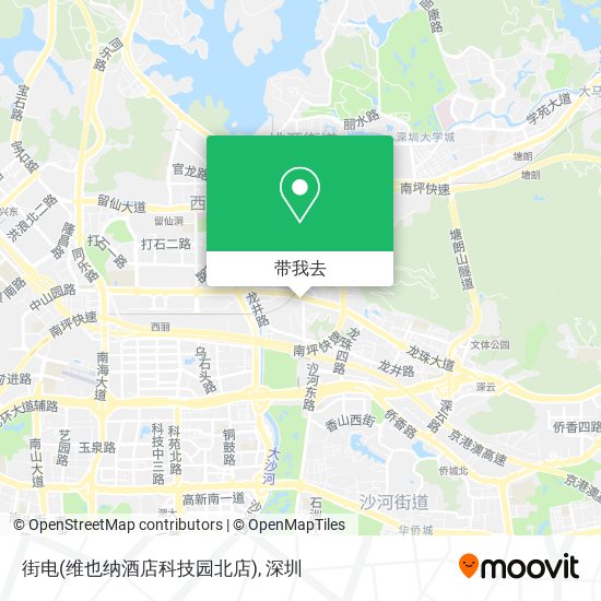 街电(维也纳酒店科技园北店)地图