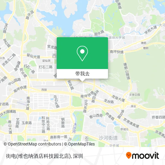 街电(维也纳酒店科技园北店)地图