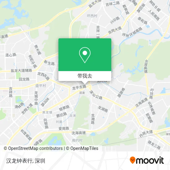 汉龙钟表行地图