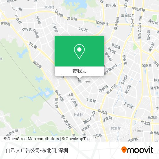 自己人广告公司-东北门地图