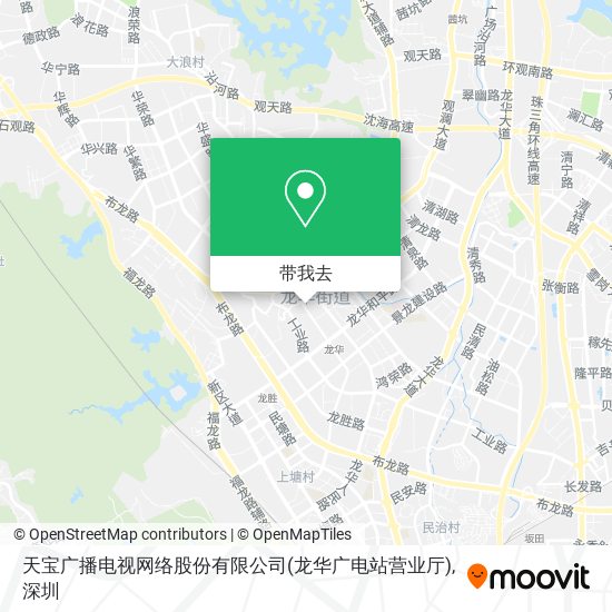 天宝广播电视网络股份有限公司(龙华广电站营业厅)地图