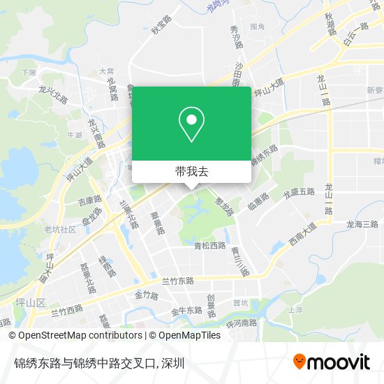 锦绣东路与锦绣中路交叉口地图