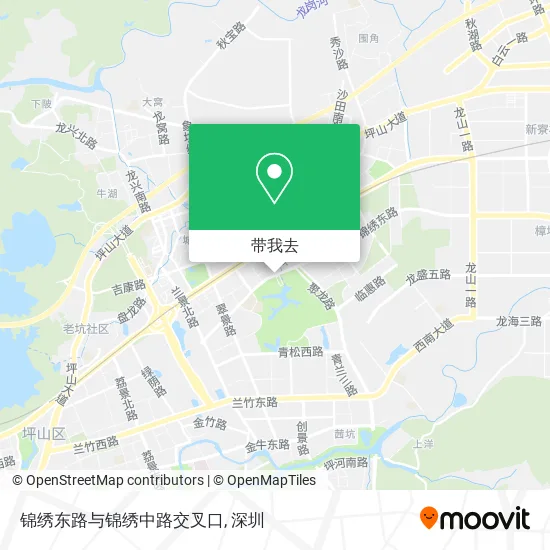 锦绣东路与锦绣中路交叉口地图