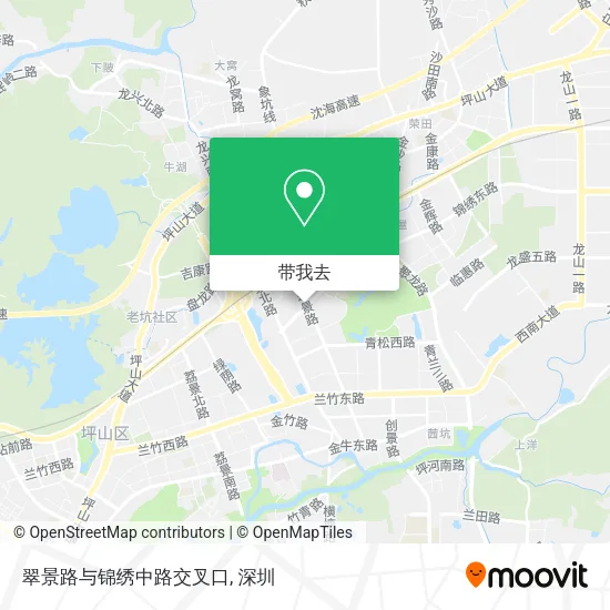 翠景路与锦绣中路交叉口地图