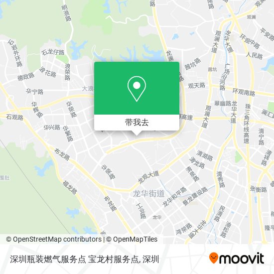 深圳瓶装燃气服务点  宝龙村服务点地图