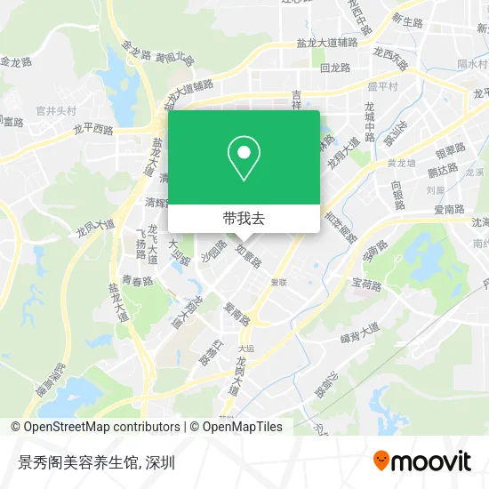 景秀阁美容养生馆地图
