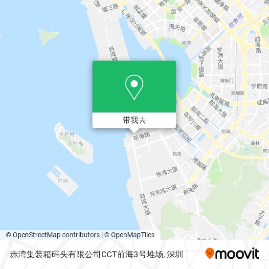 赤湾集装箱码头有限公司CCT前海3号堆场地图