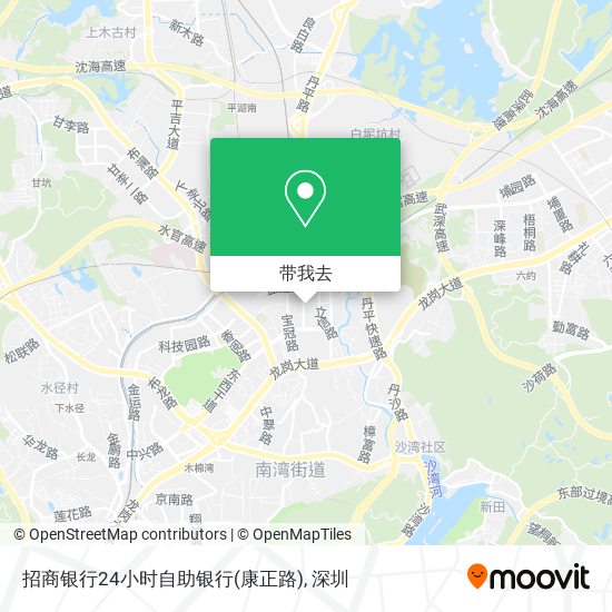 招商银行24小时自助银行(康正路)地图