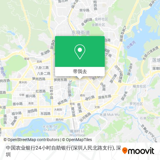 中国农业银行24小时自助银行(深圳人民北路支行)地图