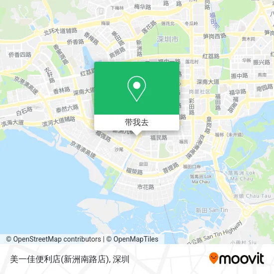 美一佳便利店(新洲南路店)地图
