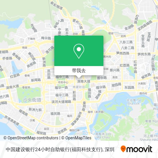 中国建设银行24小时自助银行(福田科技支行)地图