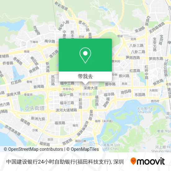 中国建设银行24小时自助银行(福田科技支行)地图