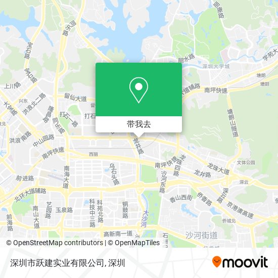 深圳市跃建实业有限公司地图