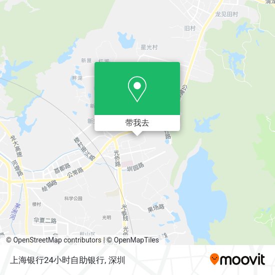 上海银行24小时自助银行地图