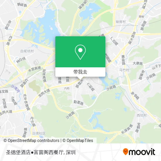 圣德堡酒店●富茵阁西餐厅地图