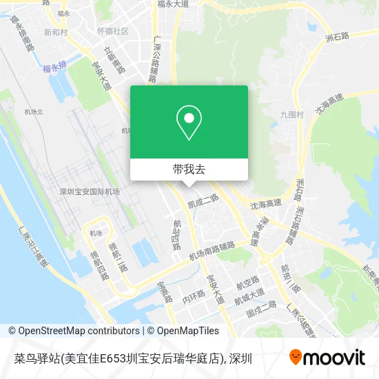 菜鸟驿站(美宜佳E653圳宝安后瑞华庭店)地图
