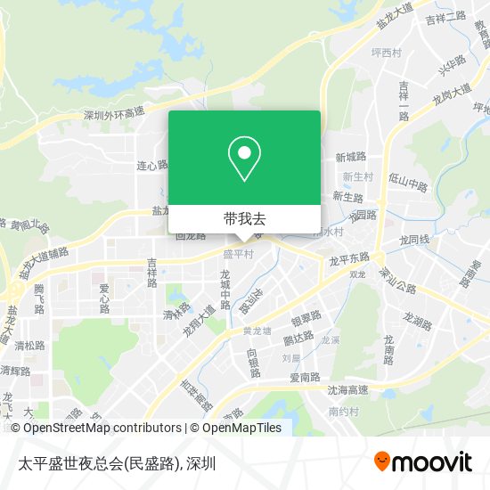 太平盛世夜总会(民盛路)地图