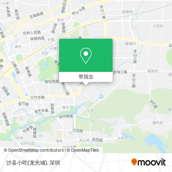 沙县小吃(龙光城)地图