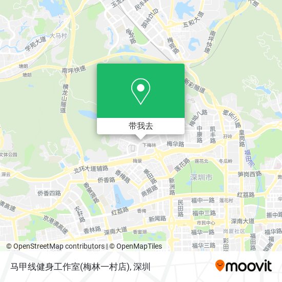 马甲线健身工作室(梅林一村店)地图