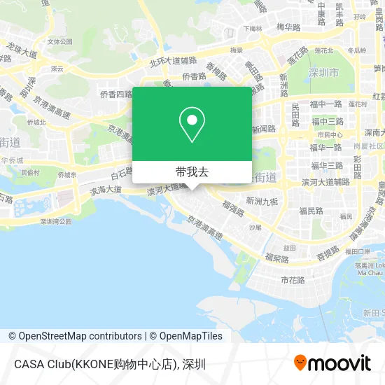 CASA Club(KKONE购物中心店)地图