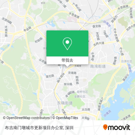 布吉南门墩城市更新项目办公室地图