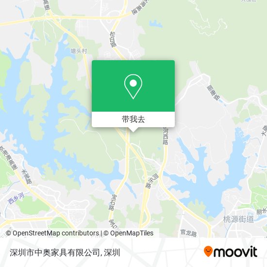 深圳市中奥家具有限公司地图