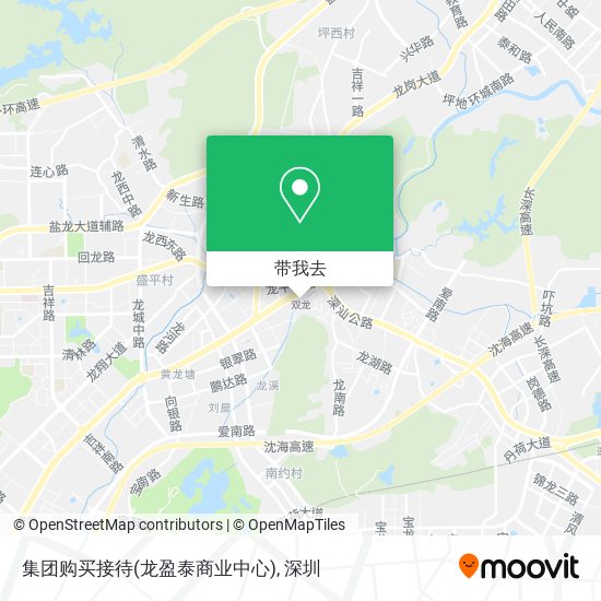 集团购买接待(龙盈泰商业中心)地图