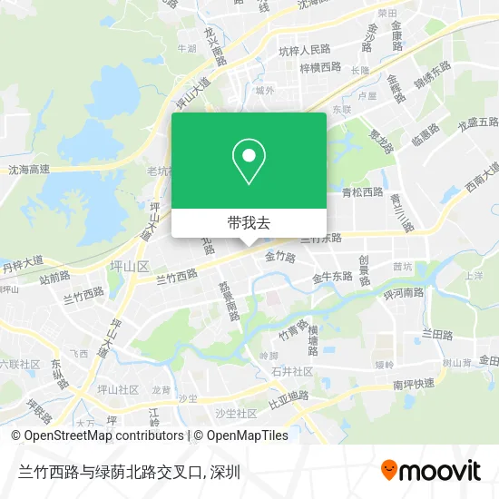 兰竹西路与绿荫北路交叉口地图