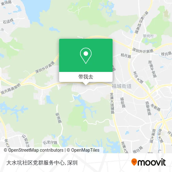 大水坑社区党群服务中心地图