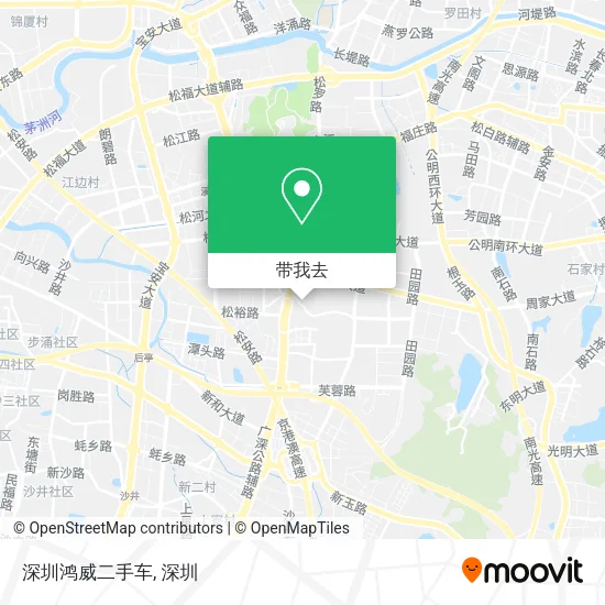 深圳鸿威二手车地图