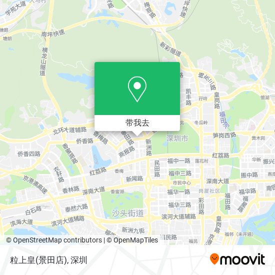 粒上皇(景田店)地图