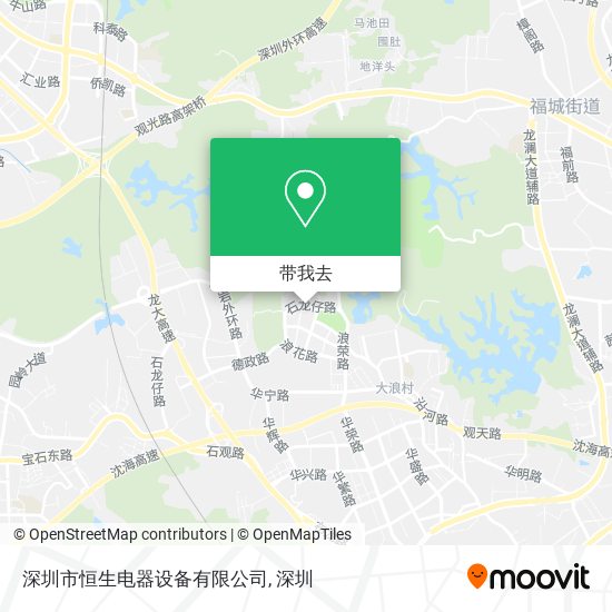 深圳市恒生电器设备有限公司地图