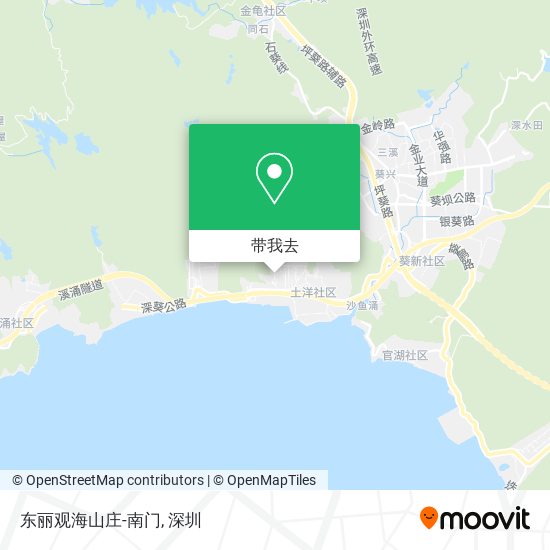 东丽观海山庄-南门地图