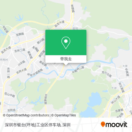 深圳市银台(坪地)工业区停车场地图