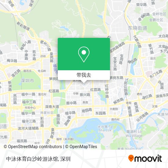 中泳体育白沙岭游泳馆地图