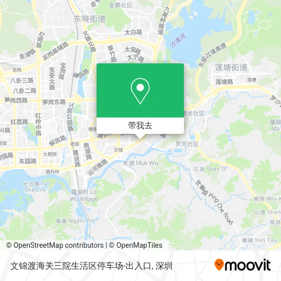 文锦渡海关三院生活区停车场-出入口地图