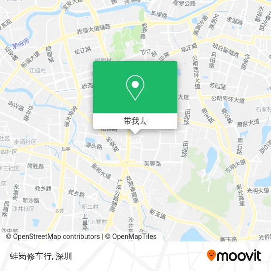 蚌岗修车行地图