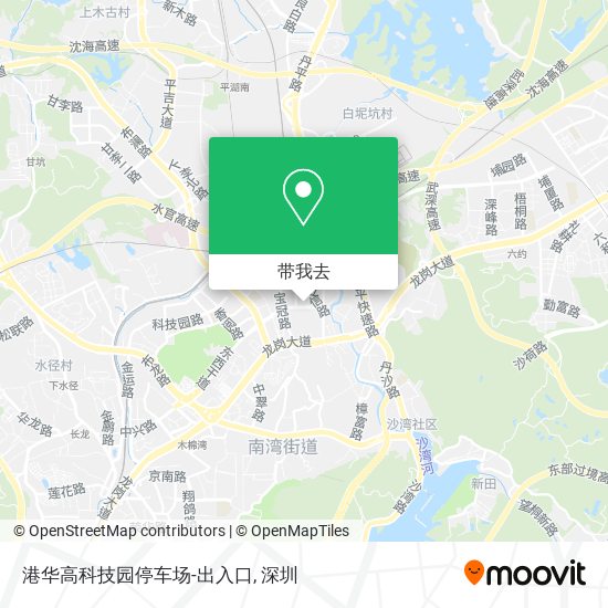 港华高科技园停车场-出入口地图