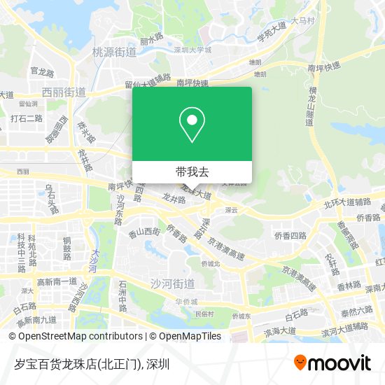 岁宝百货龙珠店(北正门)地图