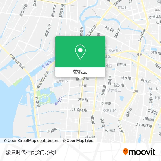 濠景时代-西北2门地图