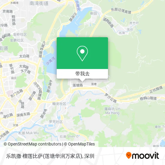 乐凯撒·榴莲比萨(莲塘华润万家店)地图