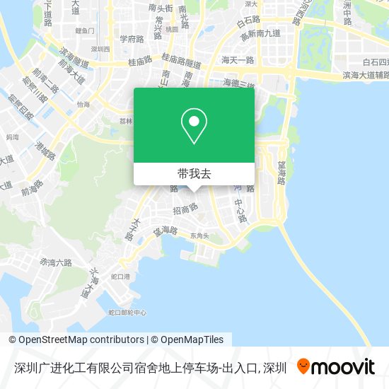 深圳广进化工有限公司宿舍地上停车场-出入口地图