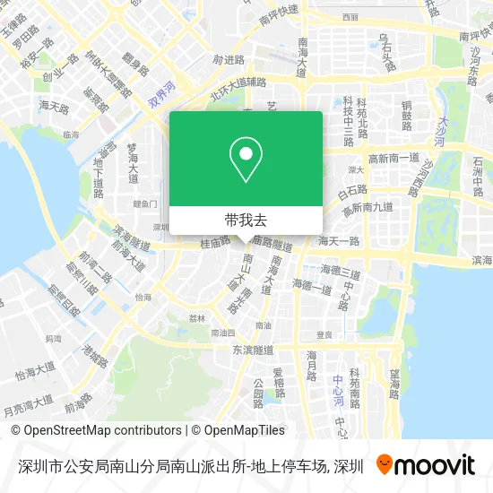 深圳市公安局南山分局南山派出所-地上停车场地图