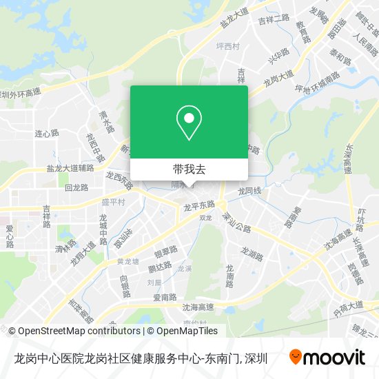 龙岗中心医院龙岗社区健康服务中心-东南门地图