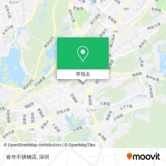 春华不锈钢店地图
