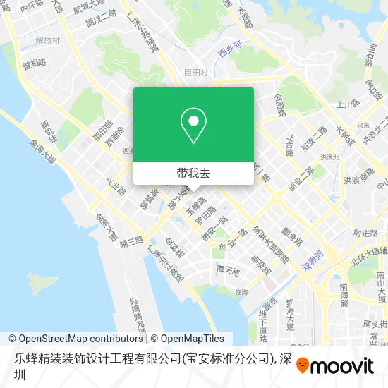 乐蜂精装装饰设计工程有限公司(宝安标准分公司)地图