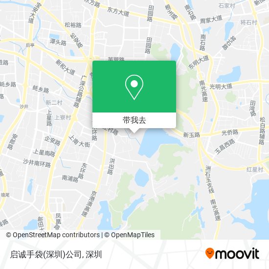 启诚手袋(深圳)公司地图